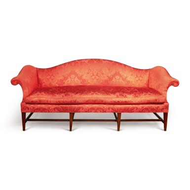 View full screen - View 1 of Lot 600. A GEORGE III MAHOGANY SOFA, SECOND HALF 18TH CENTURY.