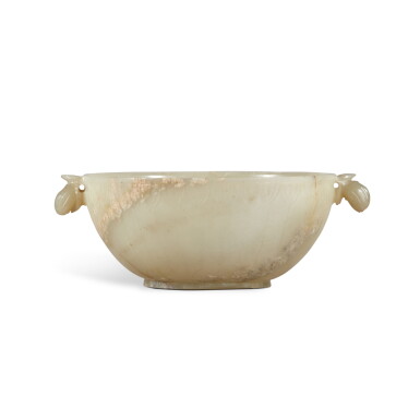 View full screen - View 1 of Lot 100. A Mughal-style celadon jade bowl, 19th / 20th century .