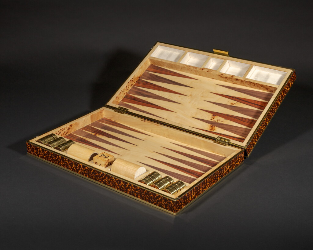 View full screen - View 1 of Lot 88. Aerin Tortoise Backgammon Set.