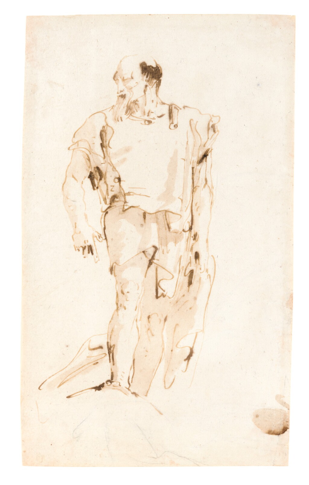 全螢幕檢視 - 查看145GIOVANNI BATTISTA TIEPOLO | A STANDING BEARDED MAN, LOOKING TO THE LEFT的1
