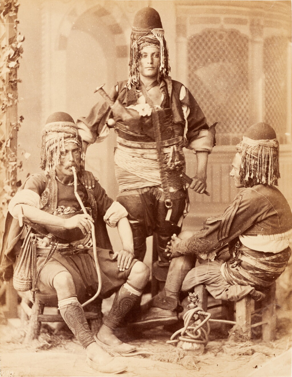 View full screen - View 1 of Lot 117. Turkey—Abdullah frères, Sébah & Joaillier, Berggren | A pair of photograph albums of portraits and views, circa. 1880s.