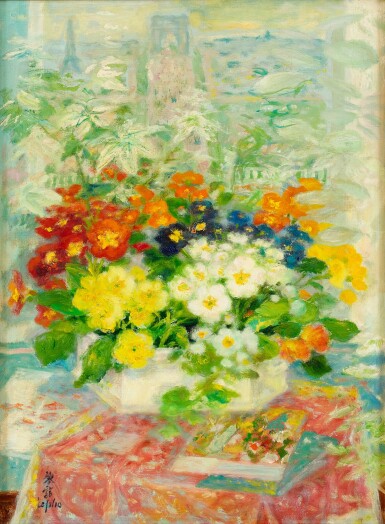 View full screen - View 1 of Lot 4509. Les primevères (Primrose) | 報春花 .