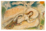 L'Odyssée. 1975. 82 lithographies originales de Marc Chagall, dont 43 en couleurs. Tirage limité à 270 exemplaires sur vélin d’Arches.