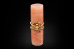 A Fabergé jewelled gold-mounted aventurine quartz hand seal, Moscow, circa 1890