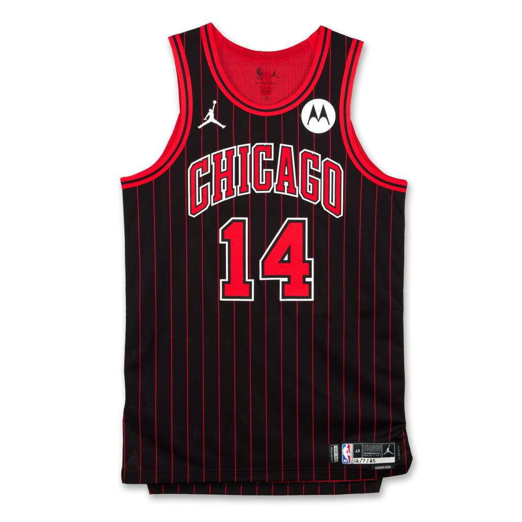 View full screen - View 1 of Lot 7. Matas Buzelis Chicago Bulls 2025-2026 Game Worn Statement Edition Jersey | 1,000th Career Point.