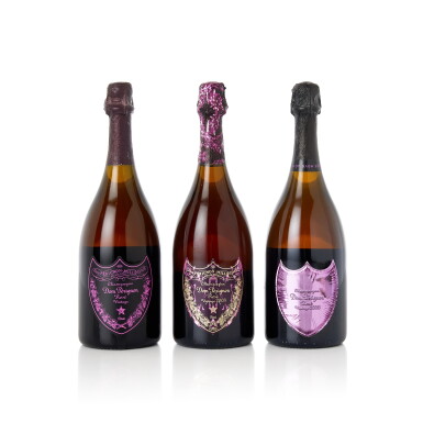 View full screen - View 1 of Lot 827. Dom Pérignon Creator Edition 'Metamorphosis' by Iris Van Herpen Brut Rose 2003 (3 BT).