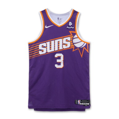 View full screen - View 1 of Lot 27. Bradley Beal Phoenix Suns 2023-2024 Game Worn Icon Edition Jersey.