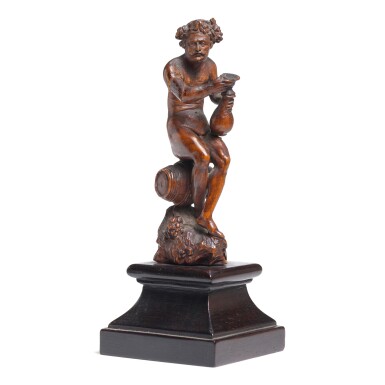 View full screen - View 1 of Lot 17. German, 17th century | Bacchus seated on a Barrel.