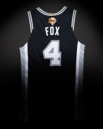 De’Aaron Fox ‘NBA Finals Debut’ San Antonio Spurs 2026 NBA Finals Game Worn Icon Edition Jersey | Game 1