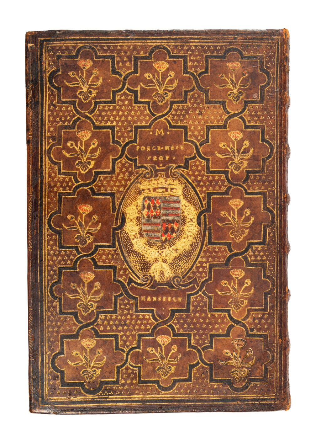 View full screen - View 1 of Lot 46. Billon, Le fort inexpugnable de l'honneur, Paris, 1555, Parisian calf gilt for Peter Ernst, Graf von Mansfeld.