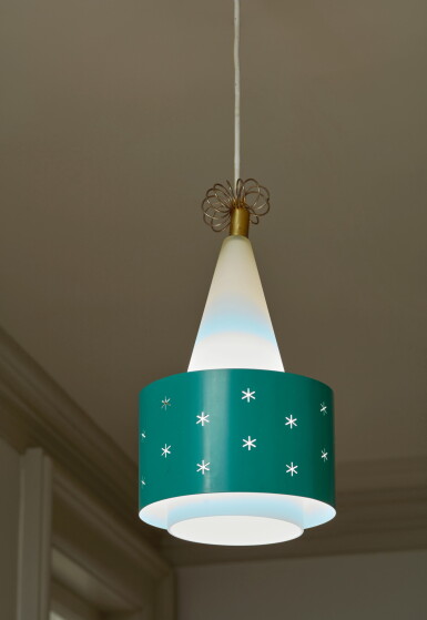 View full screen - View 1 of Lot 15. "Wizard's Hat" Ceiling Light.
