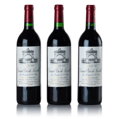 View full screen - View 1 of Lot 509. Château Léoville Las Cases 1992 (3 BT).