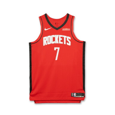 View full screen - View 1 of Lot 5. Kevin Durant Houston Rockets 2025-2026 Game Worn Icon Edition Jersey | 1000th Game with 20 Points.