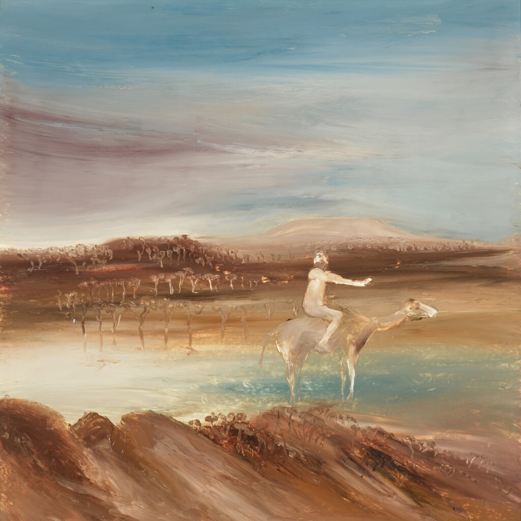 View full screen - View 1 of Lot 710. Man Riding a Camel.