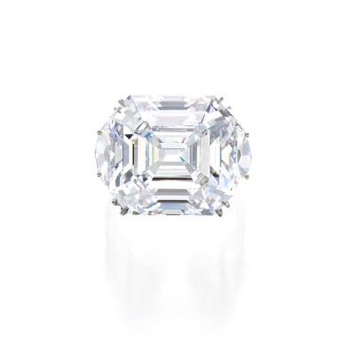 View full screen - View 1 of Lot 92. An Exceptional Diamond Ring.