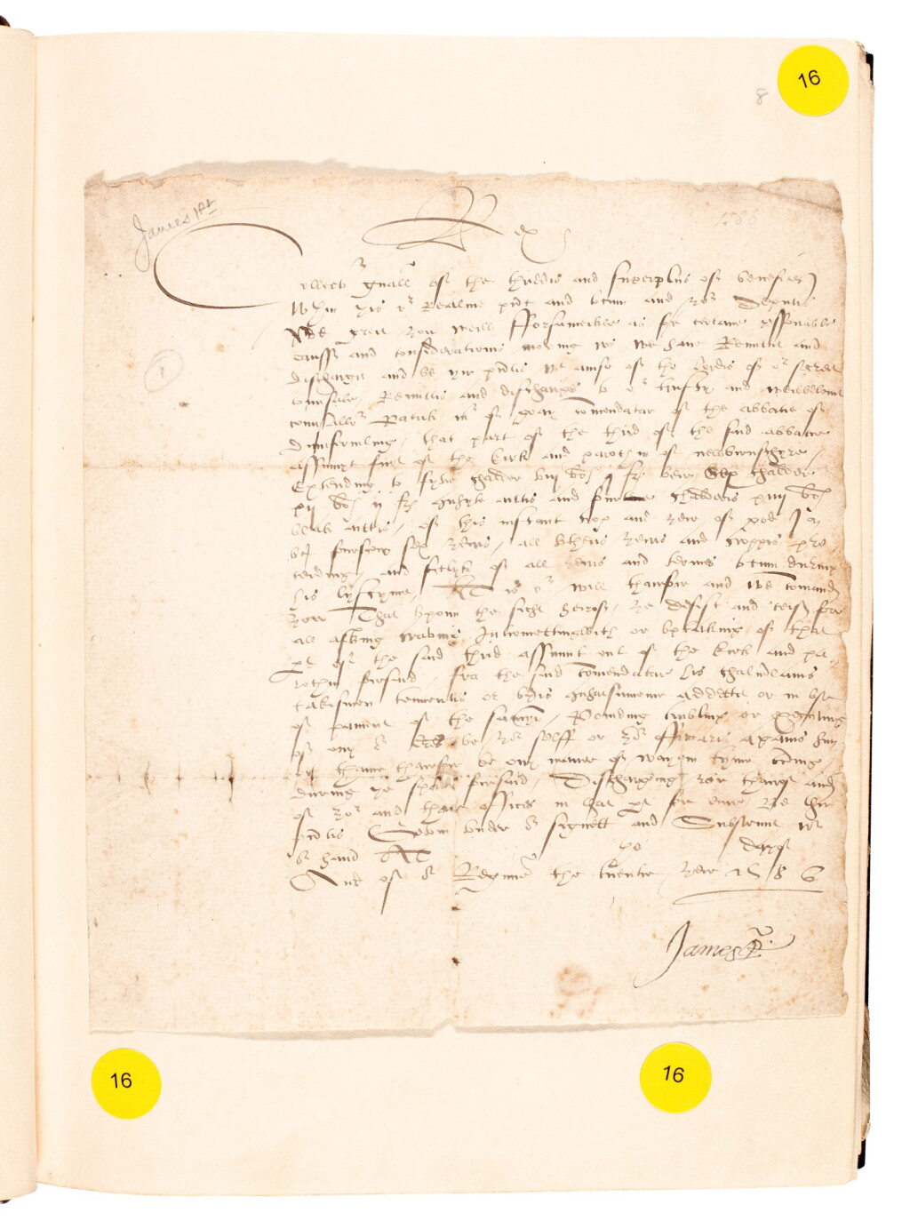 View full screen - View 1 of Lot 8. British History | a collection of 113 letters and documents bound in three volumes, 16th-18th century.