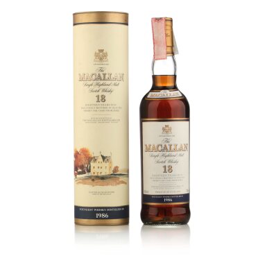 View full screen - View 1 of Lot 33. The Macallan 18 Year Old 43.0 abv 1986 (1 BT 70cl).