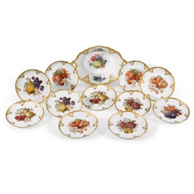 View full screen - View 1 of Lot 70. A Fürstenberg part dessert service, modern.