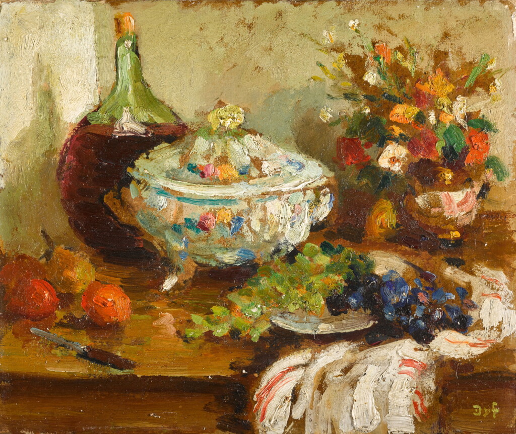 View full screen - View 1 of Lot 484. MARCEL DYF | NATURE MORTE À LA SOUPIÈRE.