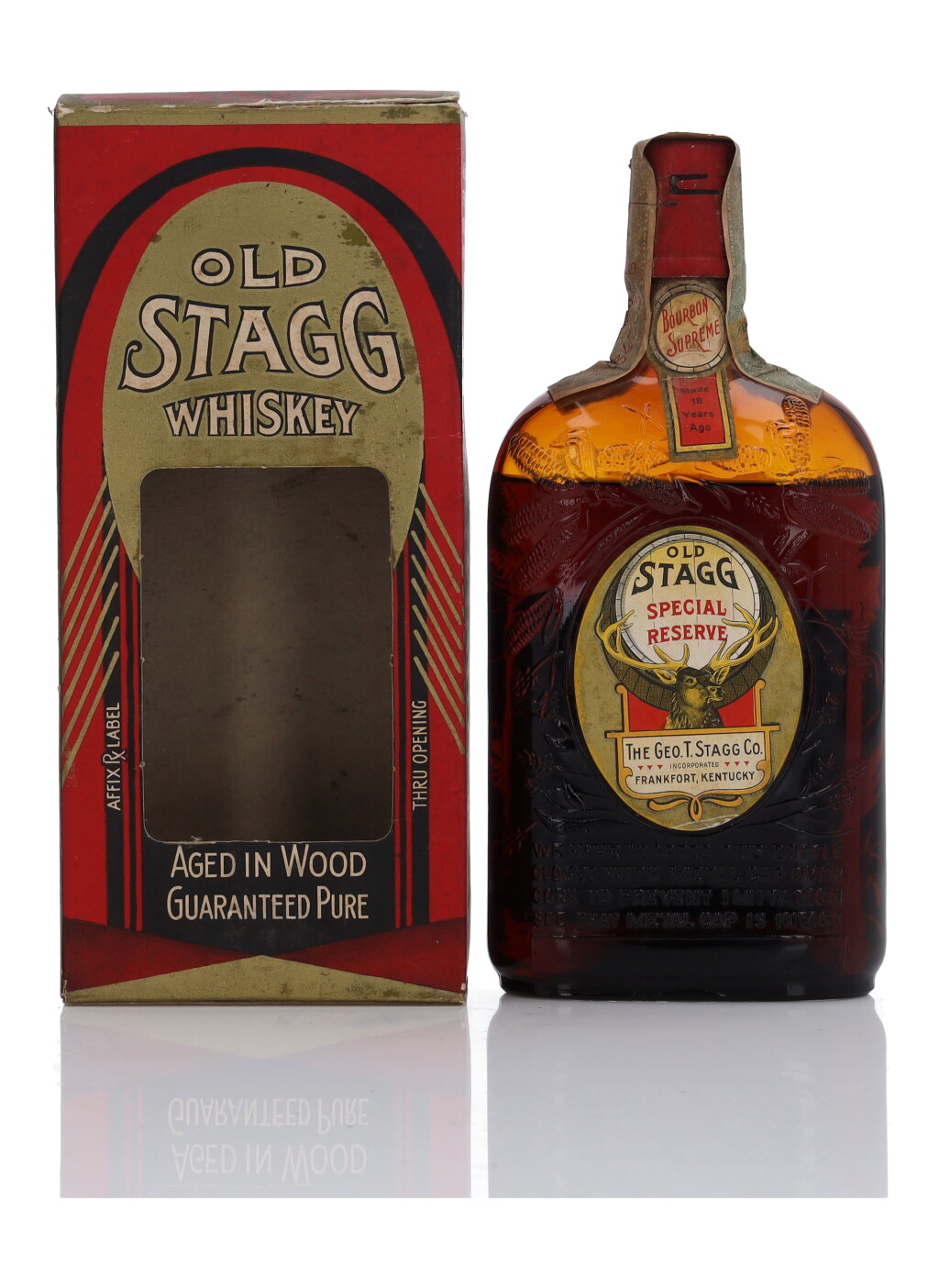 View full screen - View 1 of Lot 1085. Old Stagg Special Reserve 18 Year Old 100 Proof 1915 (1 Bottle Pint).