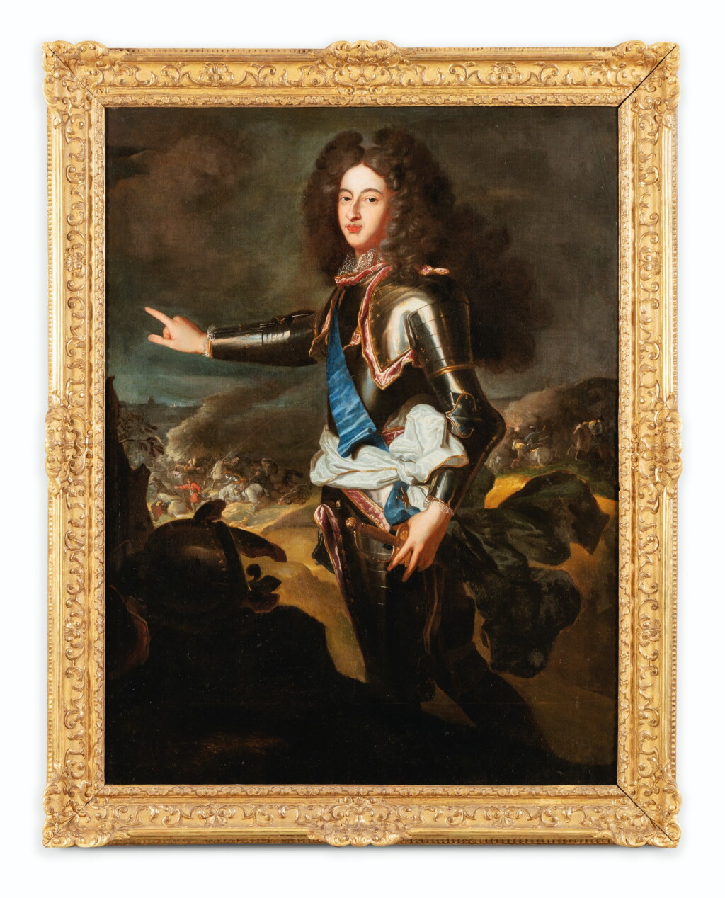View full screen - View 1 of Lot 71. STUDIO OF HYACINTHE RIGAUD | PORTRAIT OF LOUIS DE BOURBON, DUKE OF BURGUNDY (1682-1712).