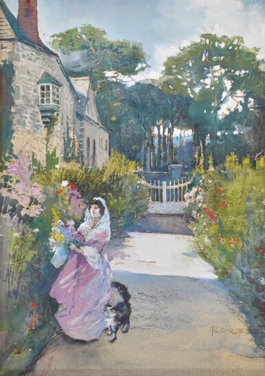 View full screen - View 1 of Lot 78. Picking Flowers.