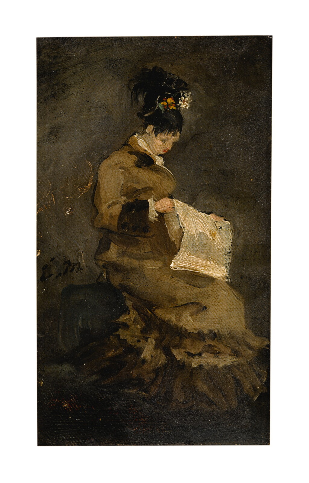 View full screen - View 1 of Lot 132. FRENCH SCHOOL | FEMME LISANT.