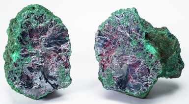 View full screen - View 1 of Lot 244. Malachite and Cuprite.