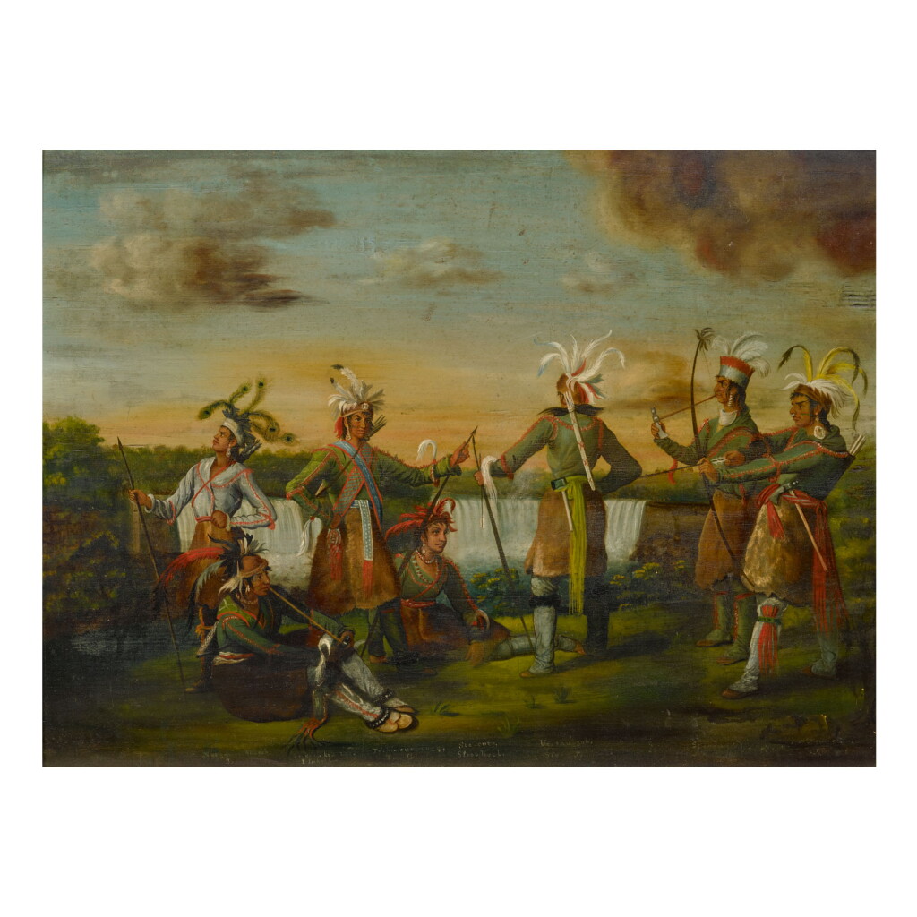 View full screen - View 1 of Lot 1725. JOHN LEE DOUGLAS MATHIES | SENECA VETERANS OF THE WAR OF 1812.