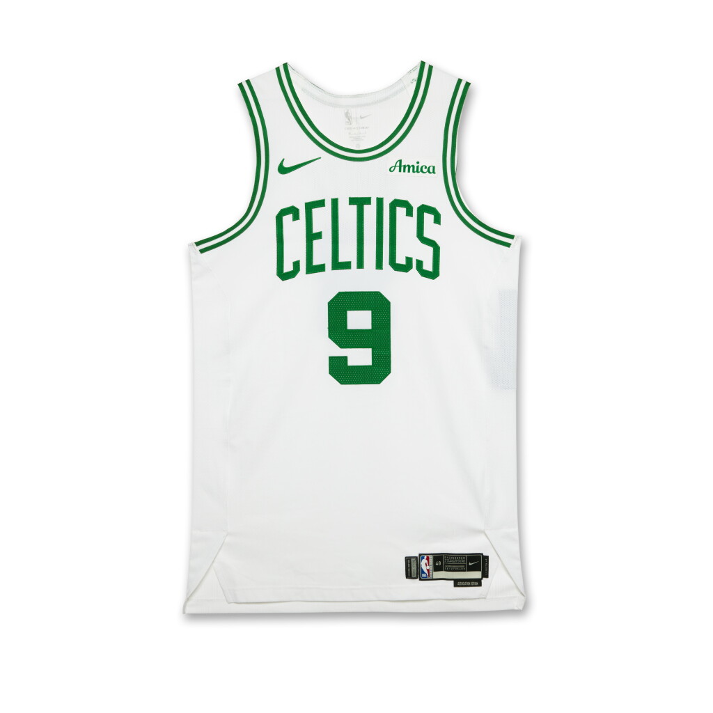 View full screen - View 1 of Lot 33. Derrick White Boston Celtics 2025 NBA Playoffs Eastern Conference Round 1 Game Worn Association Edition Jersey | Game 1.