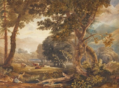 View full screen - View 1 of Lot 633. JOSHUA CRISTALL P.O.W.S. | Nant Gwynant, Caernavonshire, North Wales .