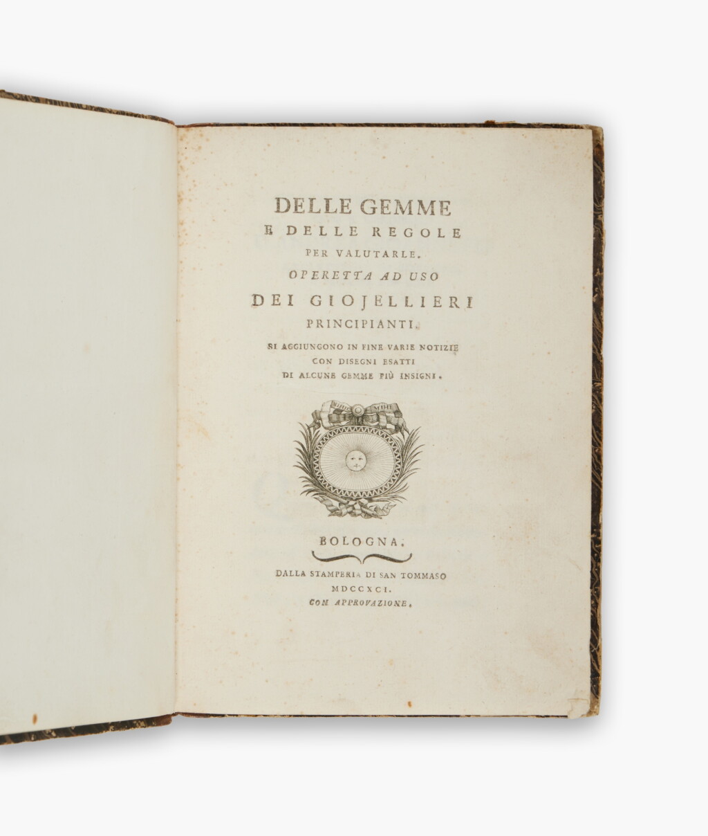 View full screen - View 1 of Lot 157. Naldi, Pio | Delle Gemme; a practical jeweller’s manual in two parts.