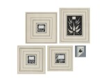 A set of five ornamental drawings: (i) Squatting Devil Fishing (ii) Three Stylized Leaves (iii) Two Dog Roses (iv) Bunches of Grapes and Leaves (v) Convolvulus leaf