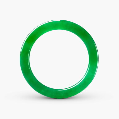 View full screen - View 1 of Lot 1637. Jadeite Bangle | 天然「緬甸」翡翠 手鐲.