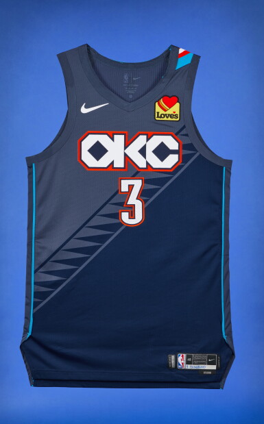 View full screen - View 1 of Lot 20. Chris Youngblood Oklahoma City Thunder 2025-2026 Game Worn City Edition Jersey.