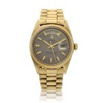 Reference 1803 Day-Date A yellow gold automatic wristwatch with day, date and bracelet, Circa 1968