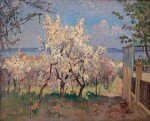 KONSTANTIN IVANOVICH GORBATOV | TREES IN BLOSSOM, WERDER