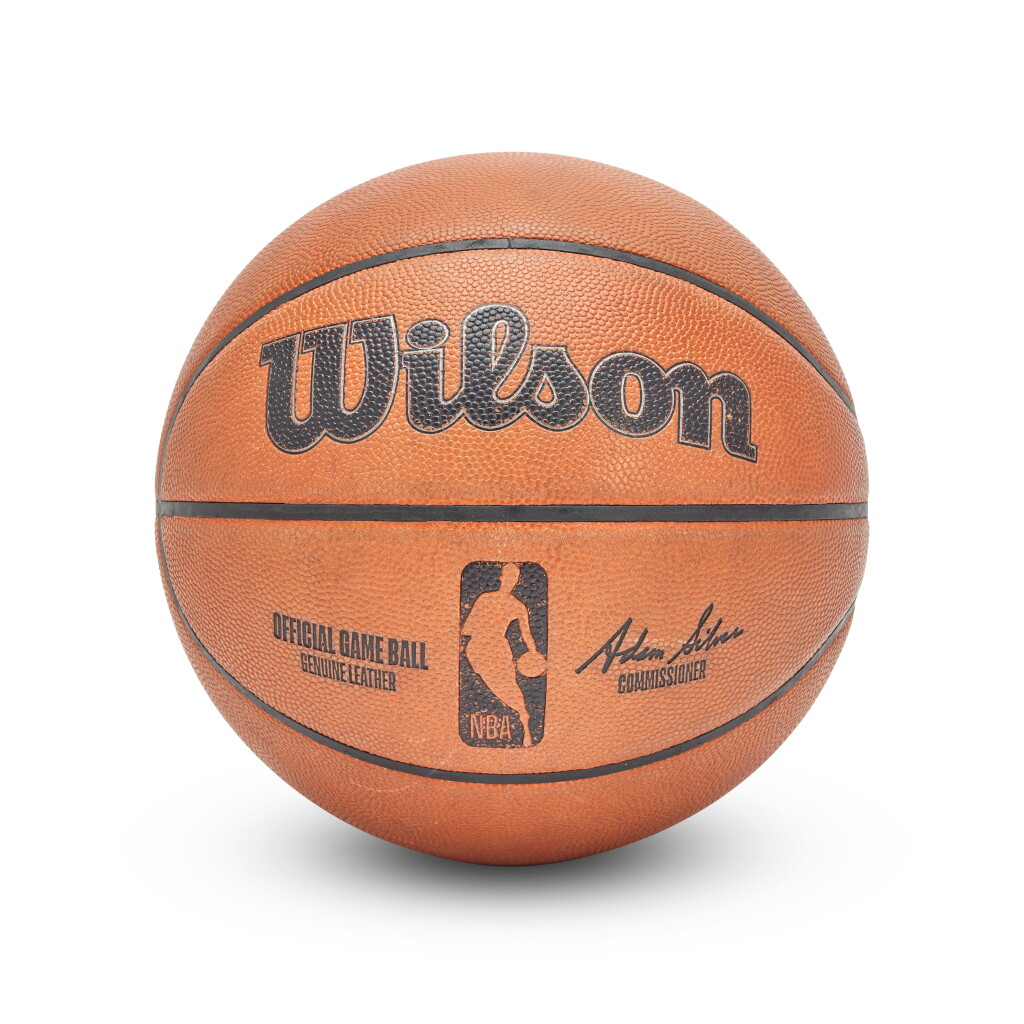 Voir en plein écran - Voir 1 du lot 222. Game Used 2024-2025 Dallas Mavericks vs. Toronto Raptors Basketball | Anthony Davis Triple-Double Game.
