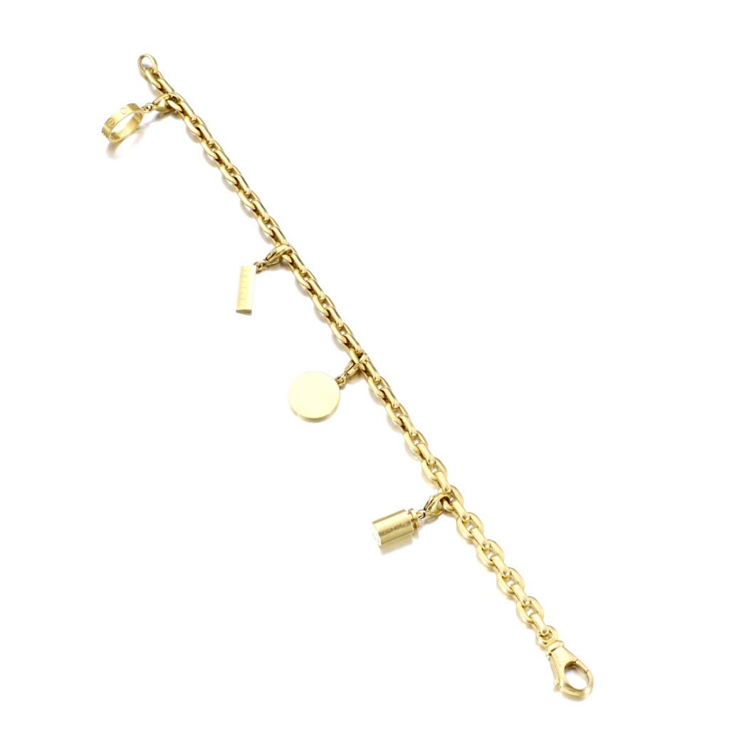 View full screen - View 1 of Lot 447. CARTIER | GOLD CHARM BRACELET.