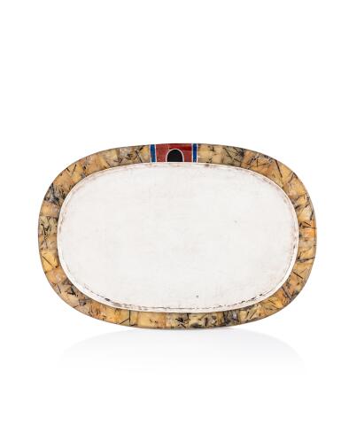 View full screen - View 1 of Lot 35. Oval tray.