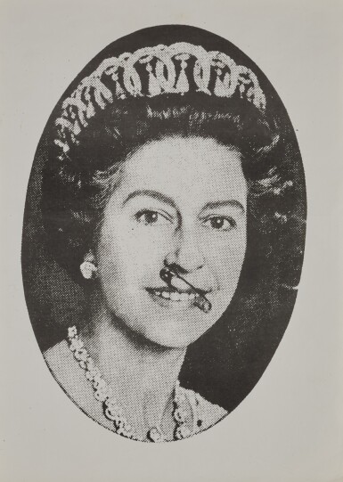 View full screen - View 1 of Lot 30. Jamie Reid | God Save the Queen, machine print trial proof.