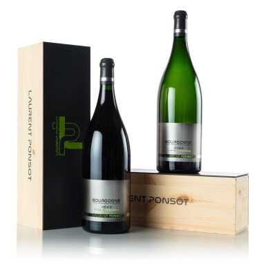 View full screen - View 1 of Lot 160. Bourgogne, Cuvée des Peupliers & Cuvée du Perce-Neige 2022 Laurent Ponsot (2 JM30).