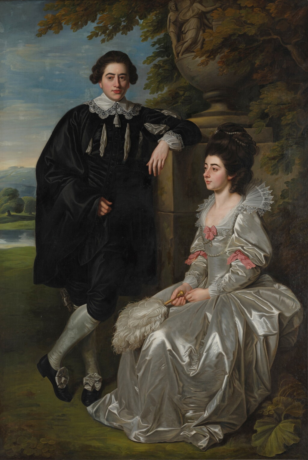 View full screen - View 1 of Lot 486. Portrait of a Gentleman and his Wife, Possibly William Henry Cavendish, 3rd Duke of Portland, and Dorothy Cavendish.