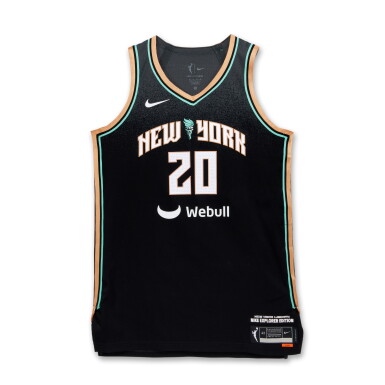 View full screen - View 1 of Lot 27. Sabrina Ionescu Game Worn ‘NBA vs. WNBA 3-Point Challenge’ Explorer Edition Complete Uniform .