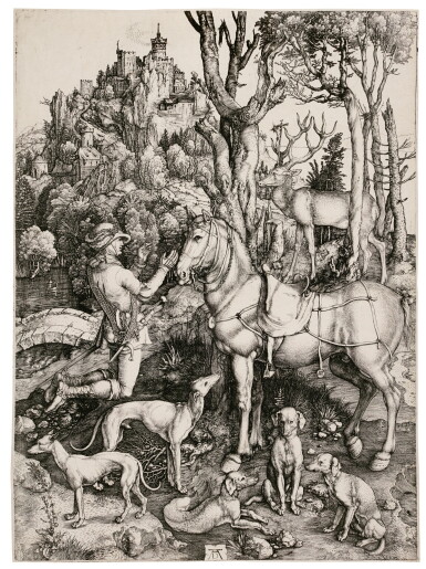 View full screen - View 1 of Lot 5. Saint Eustace (B. 57; M., Holl. 60).