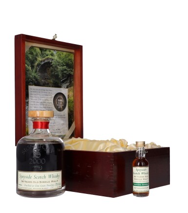 View full screen - View 1 of Lot 5556. Glen Grant Signatory Vintage 34 Year Old 55.0 abv 1965 (1 BT75, 1 BT5).