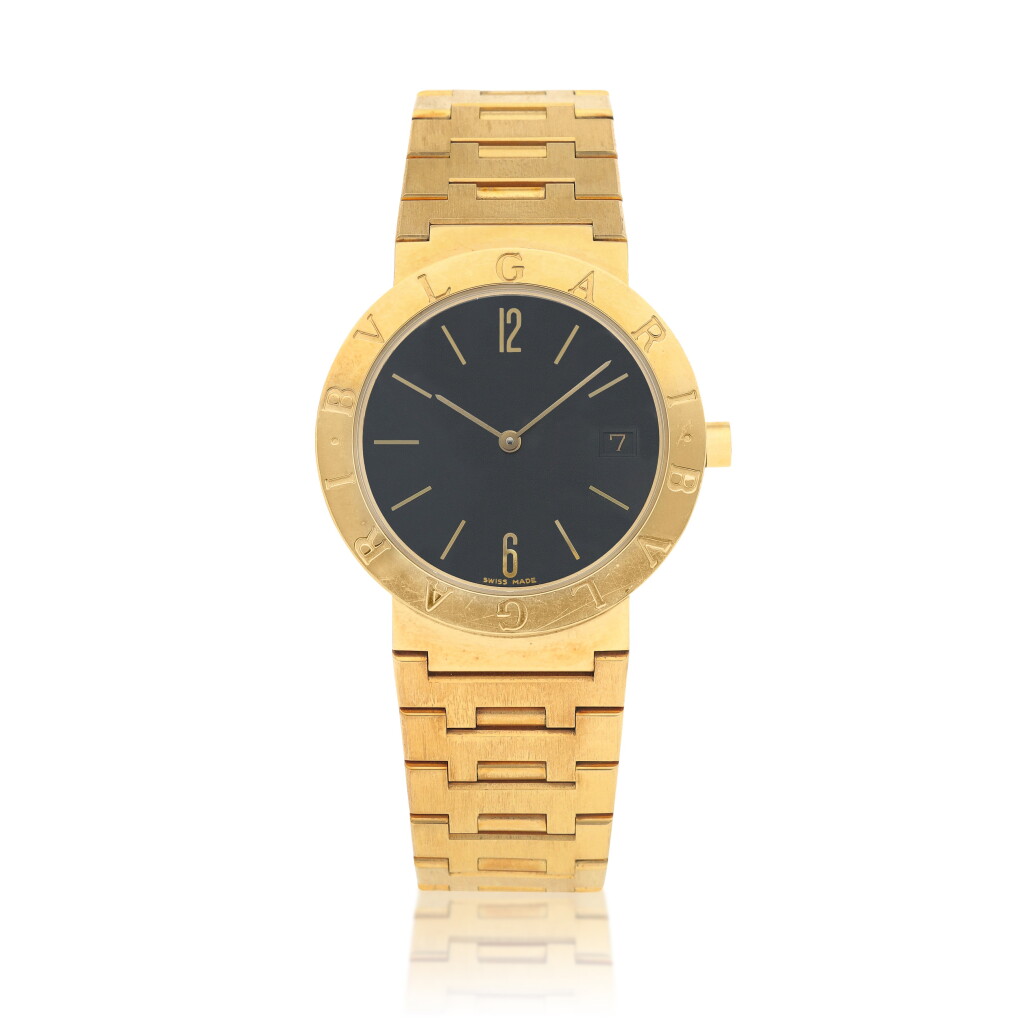 View full screen - View 1 of Lot 527. Ref. BB 33 GGD Yellow gold wristwatch Circa 1989.