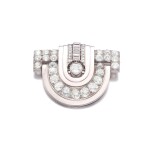 Diamond clip-brooch, 1930s