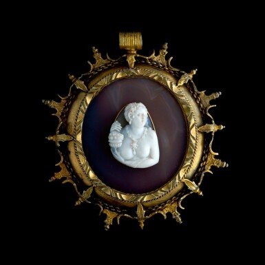 View full screen - View 1 of Lot 21. ITALIAN, PROBABLY MILAN, SECOND HALF 16TH CENTURY | CAMEO WITH A PERSONIFICATION OF ABUNDANCE.