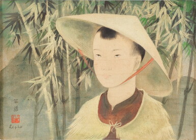 View full screen - View 1 of Lot 1086. Le Pho 黎譜 | Portrait of a Vietnamese boy 越南男孩畫像.